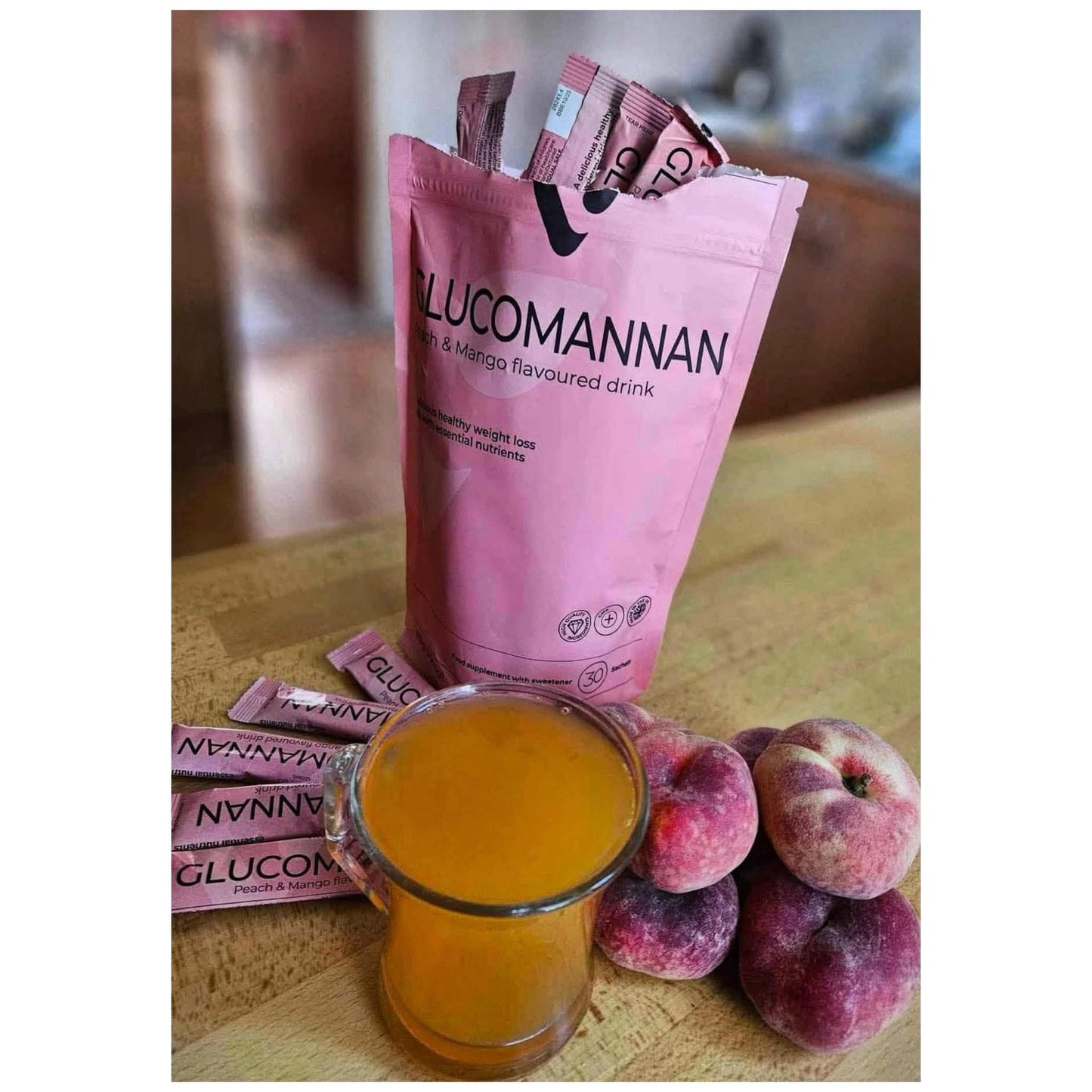 π Glucomannan Peach & Mango Drink β Your Daily Fat-Burning Boost π₯