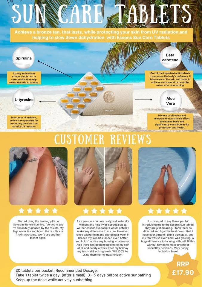 Tanning Tablets 🌞